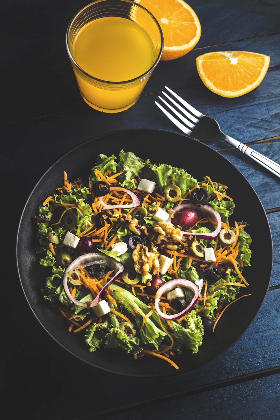 Colorful heirloom vegetable salad